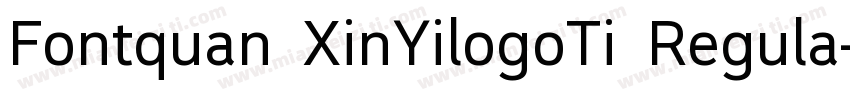 Fontquan XinYilogoTi Regula字体转换